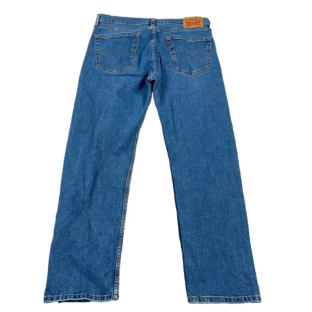 Levis‎ 505 Jeans Men 36x30 Straight Leg Regular Fit Med Wash Work Pants Faded A8